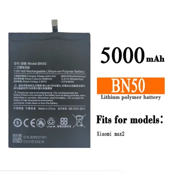 BN50 Pôvodnej Vysokej Kvalite Nové Náhradné Batérie Pre Xiao Max2 5000mAh Veľkú Kapacitu, Mobilný Telefón, vstavaná Li-ion bateria
